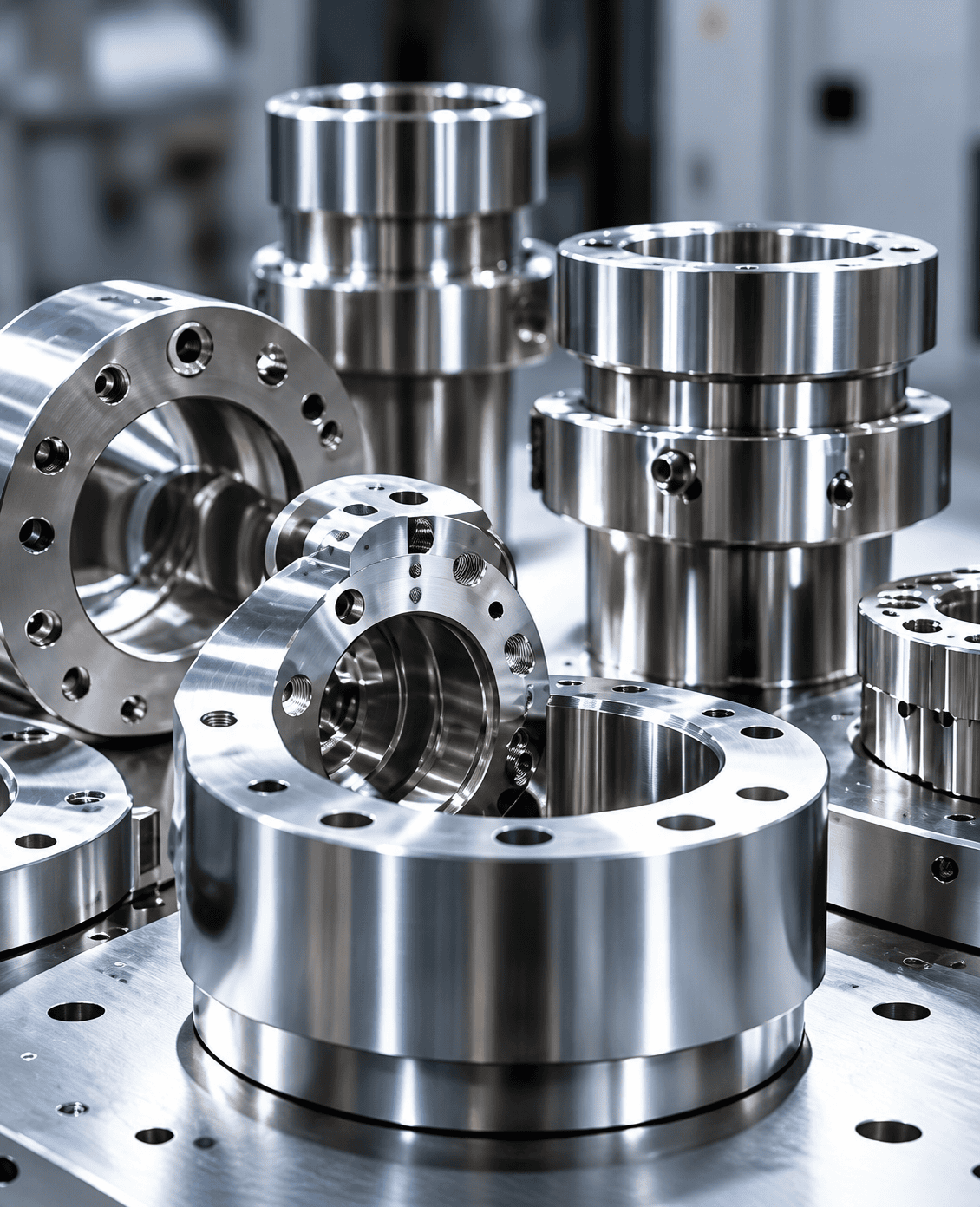 Precision-machined metal components for discrete manufacturing